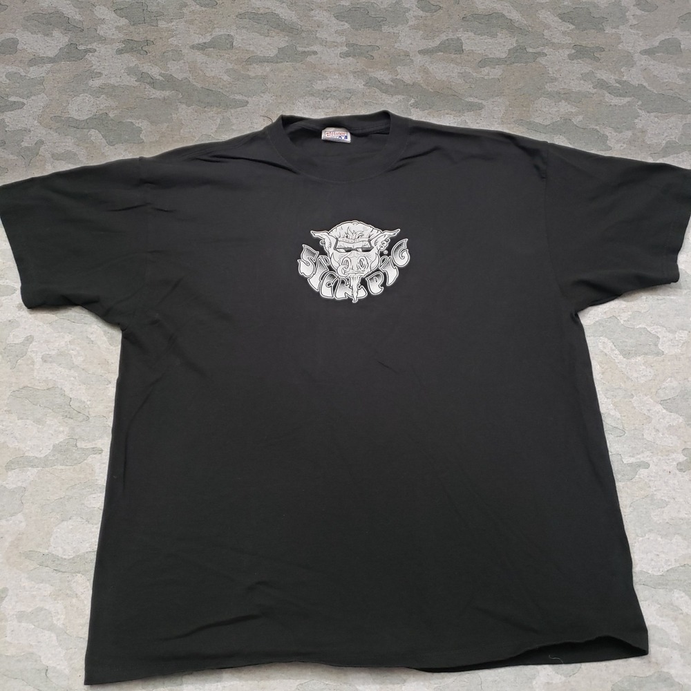 Vintage Sick Pig‎ Shirt Mens XL Black Beefy-T Short Sleeve